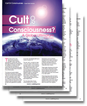 pages and cover of 'Cult or Consciousness' by Kerrie Redgate